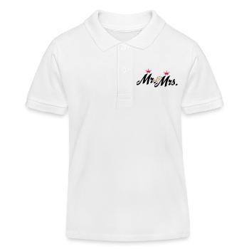 hochzeit - Kinder Organic Poloshirt Mini Sprinter von Stanley/Stella - Weiß - Vorne
