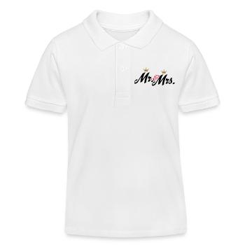 hochzeit - Kinder Organic Poloshirt Mini Sprinter von Stanley/Stella - Weiß - Vorne