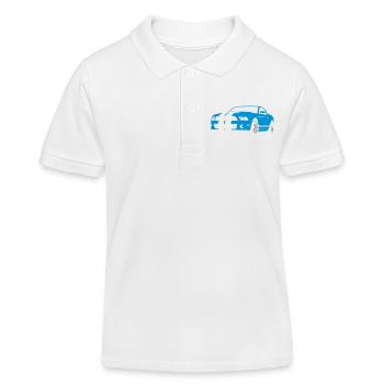 Sportwagen - Kinder Organic Poloshirt Mini Sprinter von Stanley/Stella - Weiß - Vorne