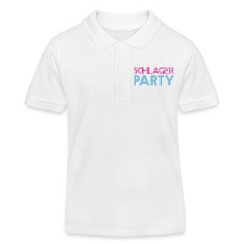 SCHLAGER PARTY Schlagermusik Schlager - Kinder Organic Poloshirt Mini Sprinter von Stanley/Stella - Weiß - Vorne
