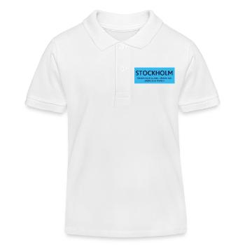 Stockholmer Stolz - Kinder Organic Poloshirt Mini Sprinter von Stanley/Stella - Weiß - Vorne