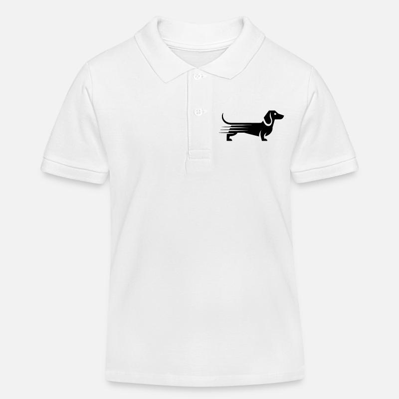 Teckel - Cool Pet Logo - Polo enfant bio Stanley/Stella - blanc