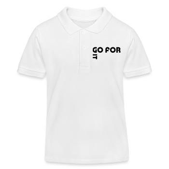 Go for it - Kids Organic Polo Shirt by Stanley/Stella - white - Front