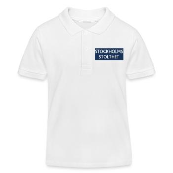 Stockholmer Stolz - Kinder Organic Poloshirt Mini Sprinter von Stanley/Stella - Weiß - Vorne