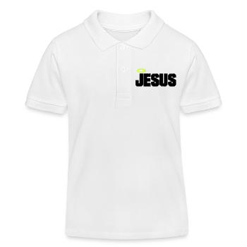 Jesus Christus - Kinder Organic Poloshirt Mini Sprinter von Stanley/Stella - Weiß - Vorne