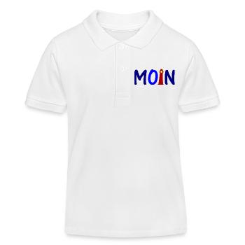 Moin Friesland - Kids Organic Polo Shirt by Stanley/Stella - white - Front