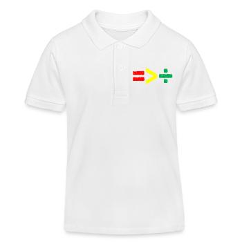 Die Gleichheit von Juneteenth ist größer als die Division 1865 - Kinder Organic Poloshirt Mini Sprinter von Stanley/Stella - Weiß - Vorne