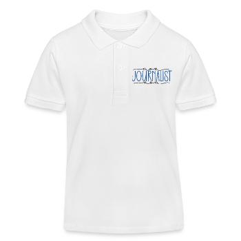 Journalist stolze Mama süßes Geschenk - Kinder Organic Poloshirt Mini Sprinter von Stanley/Stella - Weiß - Vorne