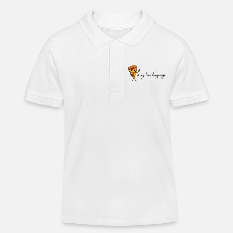 Pizza - Polo enfant bio Stanley/Stella - blanc