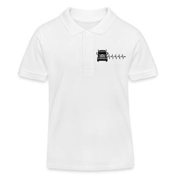 Cœur de Camion - Polo enfant bio Stanley/Stella - blanc - Devant