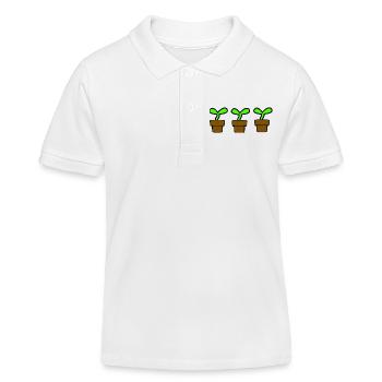 Garten - Kinder Organic Poloshirt Mini Sprinter von Stanley/Stella - Weiß - Vorne