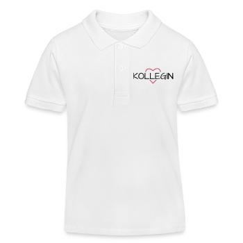 Cadeau de collègue préféré - Polo enfant bio Stanley/Stella - blanc - Devant