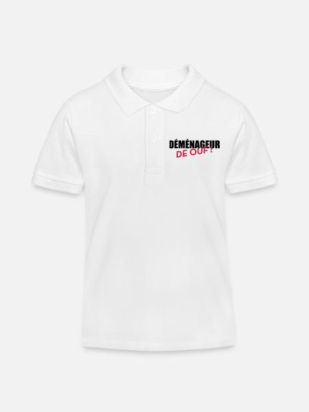 Déménageur / Déménagement / Déménager / Camion - Polo enfant bio Stanley/Stella - blanc