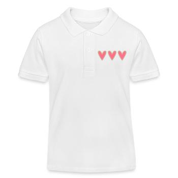MERES FESTIVAL. MAMA. MAMA. MAMA. MAMMA. FEST - Kinder Organic Poloshirt Mini Sprinter von Stanley/Stella - Weiß - Vorne