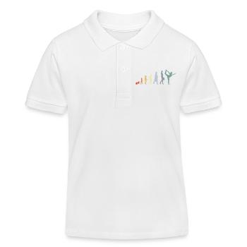 Entwicklung zur Yogalehrerin - Kinder Organic Poloshirt Mini Sprinter von Stanley/Stella - Weiß - Vorne