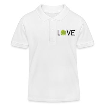 Tennis-Liebhaber - Kinder Organic Poloshirt Mini Sprinter von Stanley/Stella - Weiß - Vorne