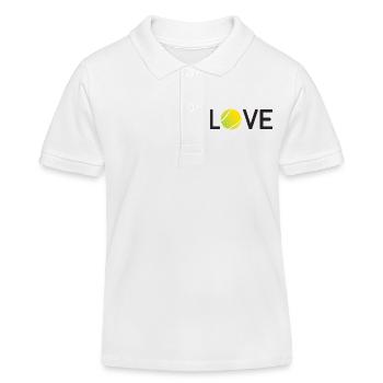 Tennis-Liebhaber - Kinder Organic Poloshirt Mini Sprinter von Stanley/Stella - Weiß - Vorne