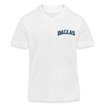 Dallas Arc Blau Vintage - Kinder Organic Poloshirt Mini Sprinter von Stanley/Stella - Weiß - Vorne
