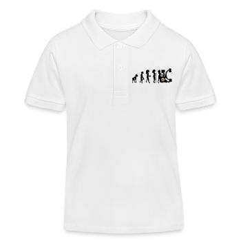 Humor Manip Block Radio Radiologie Frau - Kinder Organic Poloshirt Mini Sprinter von Stanley/Stella - Weiß - Vorne