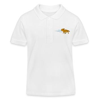 Le renard et le vent - Polo enfant bio Stanley/Stella - blanc - Devant