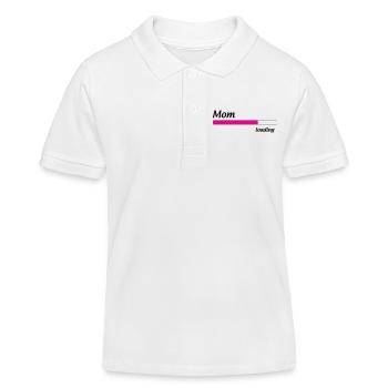 Mama lädt... Bitte warten - Werdende Mutter - Kinder Organic Poloshirt Mini Sprinter von Stanley/Stella - Weiß - Vorne