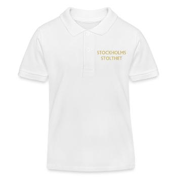 Stockholmer Stolz - Kinder Organic Poloshirt Mini Sprinter von Stanley/Stella - Weiß - Vorne