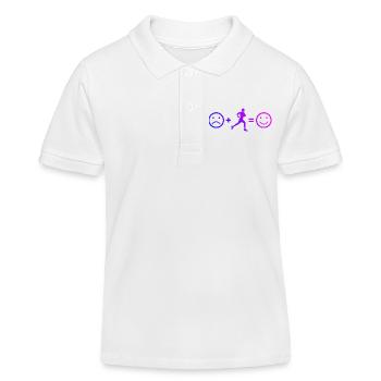 Geschenkidee für einen Running mit Running - Kinder Organic Poloshirt Mini Sprinter von Stanley/Stella - Weiß - Vorne
