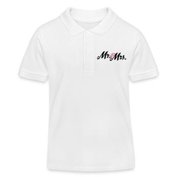 hochzeit - Kinder Organic Poloshirt Mini Sprinter von Stanley/Stella - Weiß - Vorne