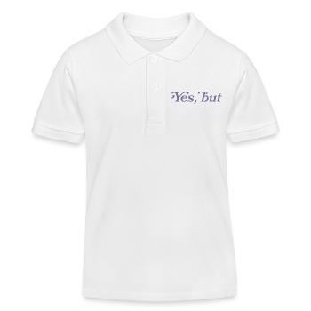 Ja, aber... - Kinder Organic Poloshirt Mini Sprinter von Stanley/Stella - Weiß - Vorne