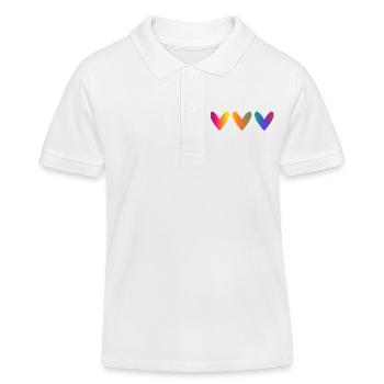 VALENTINSTAG. Junggesellinnenabschied. ICH LIEBE DICH. ICH LIEBE DICH. LIEBE - Kinder Organic Poloshirt Mini Sprinter von Stanley/Stella - Weiß - Vorne