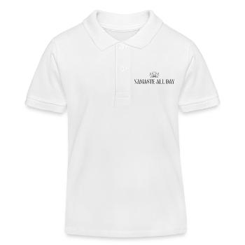 Namaste All Day Lotus - Méditation Bohème Yoga - Polo enfant bio Stanley/Stella - blanc - Devant
