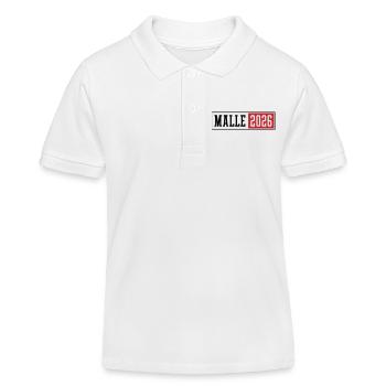 Malle 2026 - Polo enfant bio Stanley/Stella - blanc - Devant