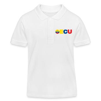 Ecuador - Kinder Organic Poloshirt Mini Sprinter von Stanley/Stella - Weiß - Vorne