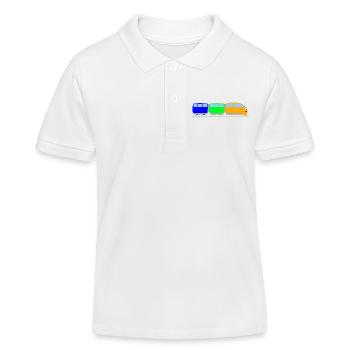 Train pour enfants - train - train - Polo enfant bio Stanley/Stella - blanc - Devant