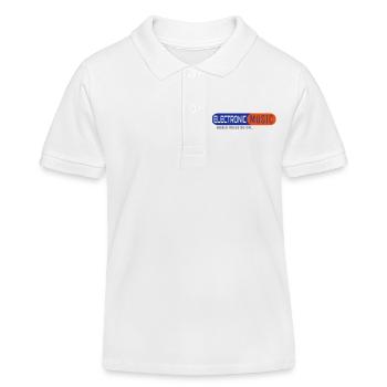Electronic Music - Kids Organic Polo Shirt by Stanley/Stella - white - Front