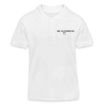 Ajouter aux favoris (US) - Polo enfant bio Stanley/Stella - blanc - Devant