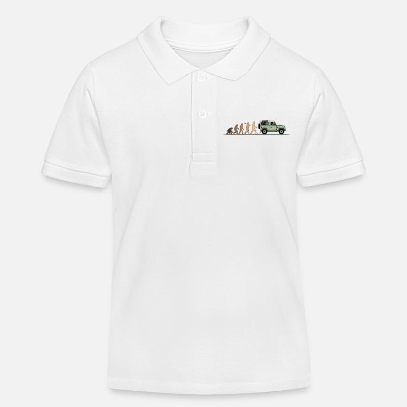 Defender Evolution 90 Couleur - Polo enfant bio Stanley/Stella - blanc