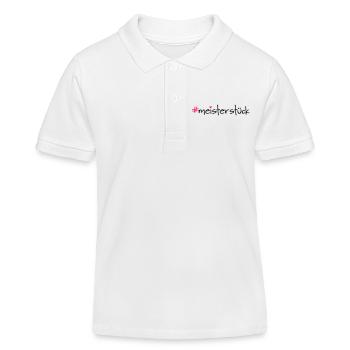 meisterstück - Kinder Organic Poloshirt Mini Sprinter von Stanley/Stella - Weiß - Vorne