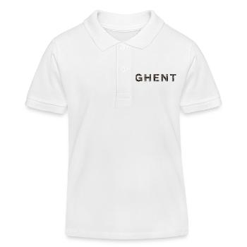 GAND – Typographie en brique gothique - Polo enfant bio Stanley/Stella - blanc - Devant