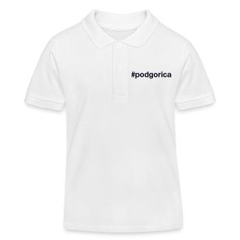 Podgorica Montenegro Hashtag - Polo enfant bio Stanley/Stella - blanc - Devant