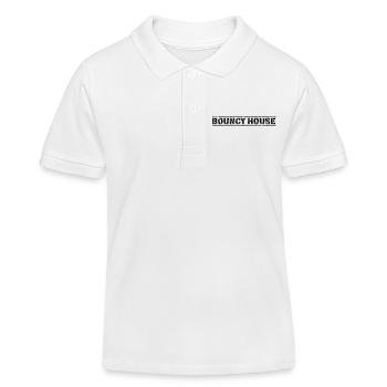 Bouncy House - Kinder Organic Poloshirt Mini Sprinter von Stanley/Stella - Weiß - Vorne