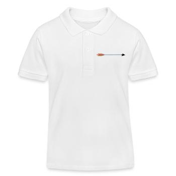 medieval archery arrow Broadhead by Patjila - Kids Organic Polo Shirt by Stanley/Stella - white - Front