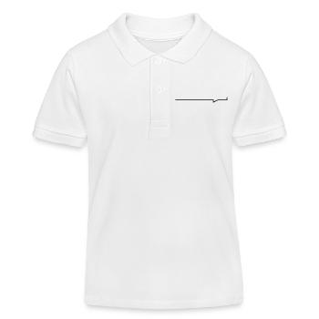 Balken-Sprechblase - Kinder Organic Poloshirt Mini Sprinter von Stanley/Stella - Weiß - Vorne