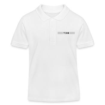 Team Strich - Kinder Organic Poloshirt Mini Sprinter von Stanley/Stella - Weiß - Vorne
