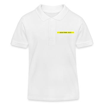 Marathon 2026 - Kinder Organic Poloshirt Mini Sprinter von Stanley/Stella - Weiß - Vorne