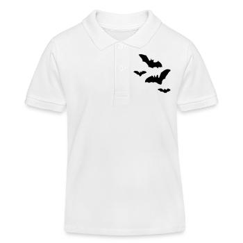 fledermaus1 - Kinder Organic Poloshirt Mini Sprinter von Stanley/Stella - Weiß - Vorne