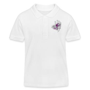 Sport GRS avec ruban - Polo enfant bio Stanley/Stella - blanc - Devant