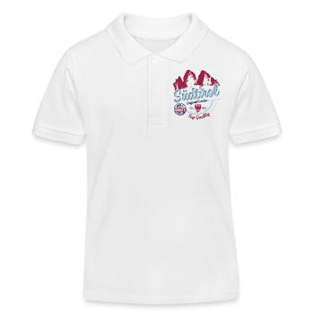 SÜDTIROL FASHION - Kids Organic Polo Shirt by Stanley/Stella - white - Front