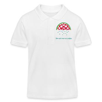 One in a melon - Kinder Organic Poloshirt Mini Sprinter von Stanley/Stella - Weiß - Vorne