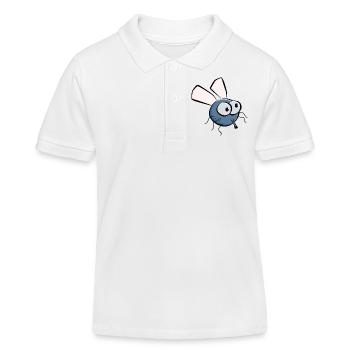 Fliege - Kinder Organic Poloshirt Mini Sprinter von Stanley/Stella - Weiß - Vorne